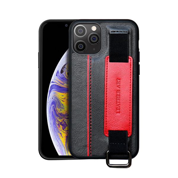 

мода телефон shell для iphone 12 11 / 11pro / 11pro max se xsmax xr xs / x 7p / 8p телефон кожаный чехол защитный чехол с лучезапястного сус