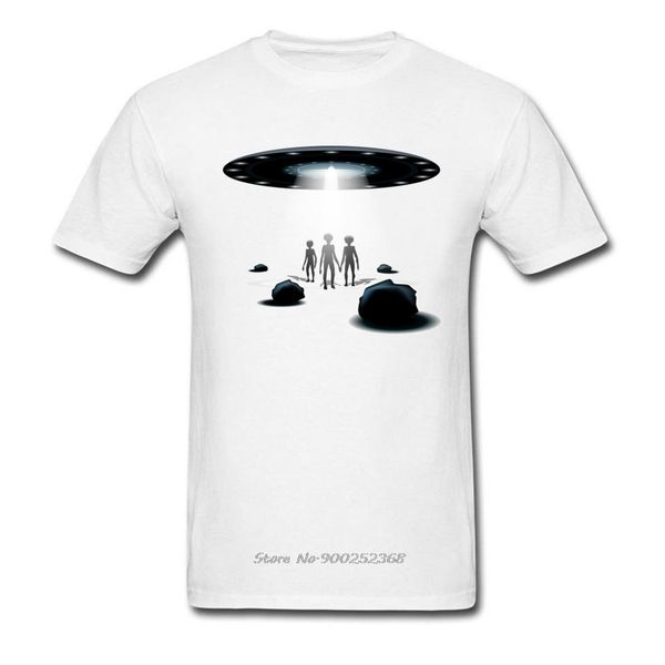 

new arrival men t shirt ufo print tshirt short sleeve t-shirt summer fall o-neck cotton for guys grey tees alien print
