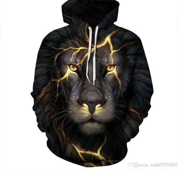 

2019 new 3d digital printing men s sweater hooded men s sweater baseball uniform003, Black