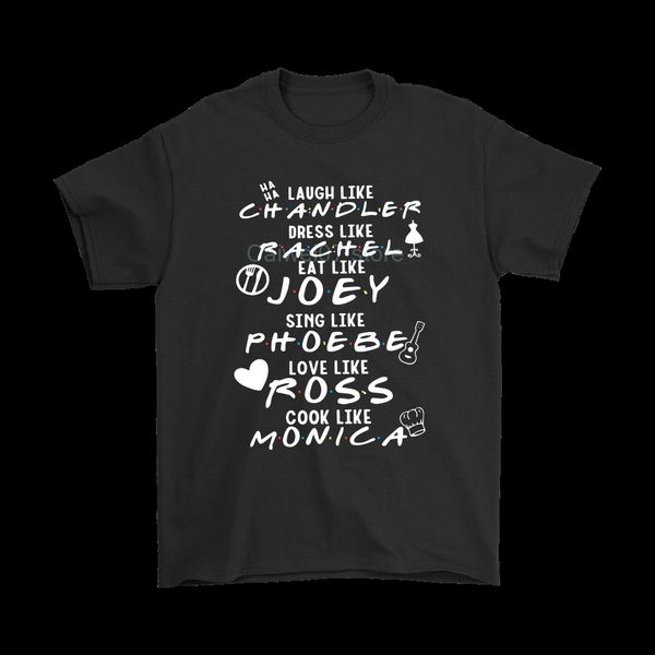 

short fashion t-shirt men friends chandler rachel joey phoebe ross monica casual o-neck loose summer t shirt for men