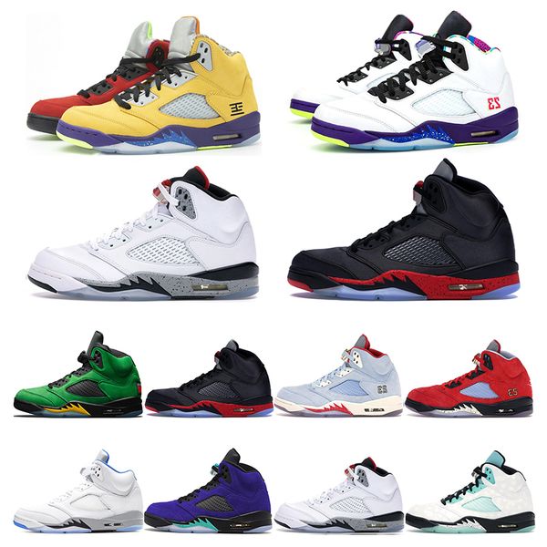 

mens basketball shoes 5s jumpman 5 what the alternate grap 3 fire red hyper royal white cement oregon mens sports trainers