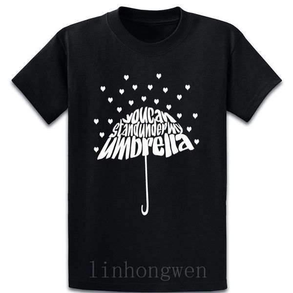 

stand under my umbrella lyricse t shirt famous spring casual letter over size s-5xl cotton knitted basic solid shirt