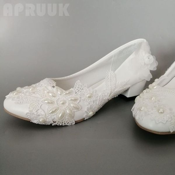 

wedding shoes bridal white lace ivory pearls square heel comfortable ladies bride girl party dinner white proms dress pumps shoe, Black