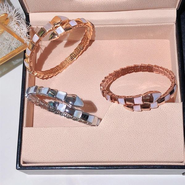 

selling beautiful and elegant temperament fashion snake-shaped bracelet domineering tall on gold rose gold french premium quality, Black