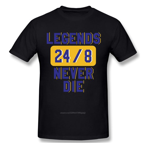 

legends never die t-shirt men print basic tee shirt funny design bryant streetwear print homme ing