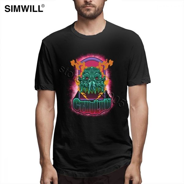 

fashion cthulhu tees shirts mens o-neck short sleeves pure cotton t shirt team oversize tees 3xl