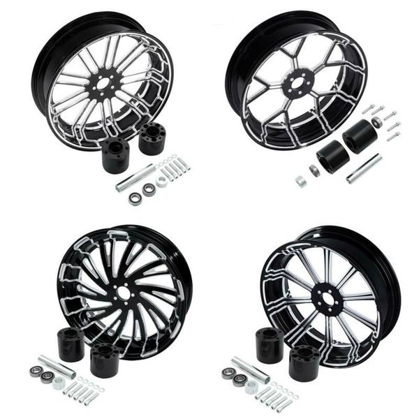 

motorcycle 18'' x 5.5'' rear wheel rim with hubs for touring non abs road electra street glide fltr flht flhr flhx 09-20