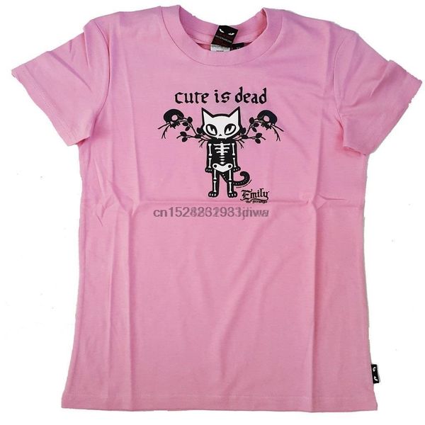 

эмили странная официальный лицензируются эмо гот монтажн топ футболки xs s m l