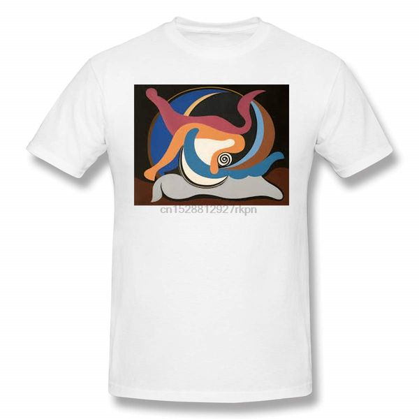 

mens abstract art style personality t-shirt white with short sleeve