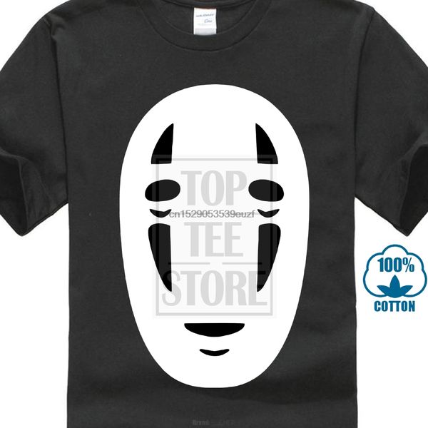 

3d print t shirt cotton tee kaonashi no face t shirt spirited away chihiro o neck short sleeve print tee plus size t shirt
