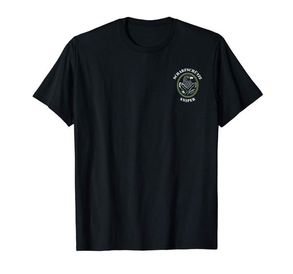

german army sniper t-shirt double side design t shirt 2019 new short sleeve men's fitness clothing male cross fit t shirts