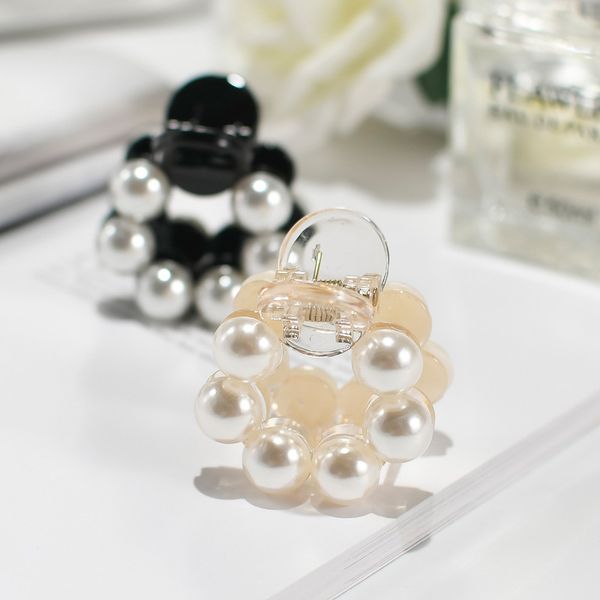 

joker hairpin pair card pearl mell mell trasping clip, Golden;silver