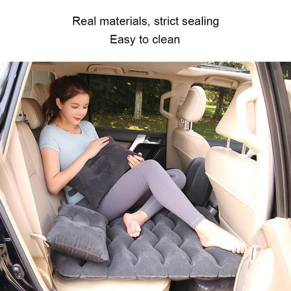 

inflatable back seat travel bed car air mattress mattress air bed multi functional sofa pillow outdoor camping mat cushion unive