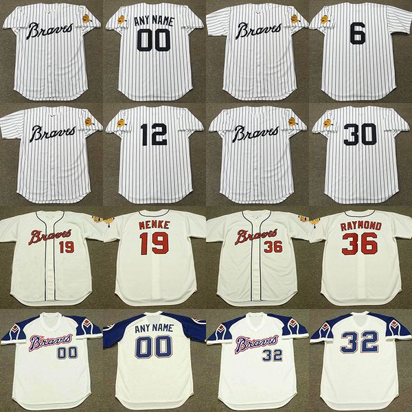 

clete boyer bob uecker joe torre sonny jackson rico carty mike lum orlando cepeda earl williams hank aaron hank aaron baseball jersey, Blue;black