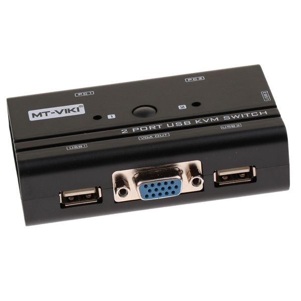 

2 порта usb 2.0 vga kvm переключатель с cabbles сервера switcher
