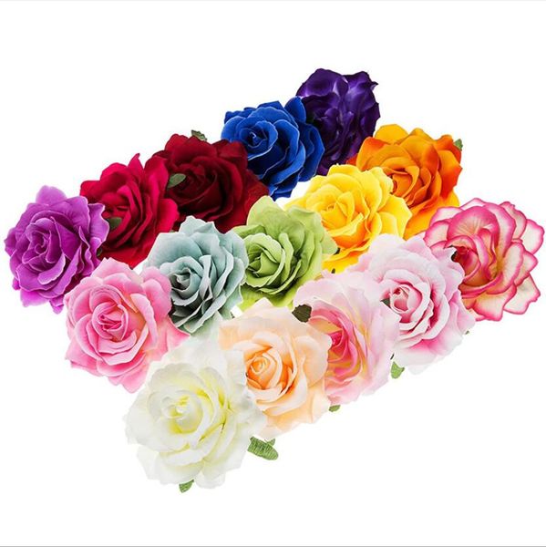 

epecket dhl rose hair clip bohemian rich rose side clip dafj196 jewelry hair clips & barrettes, Golden;silver