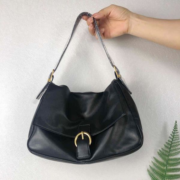 

fashion women handbags black pu leather casual chain shoulder bag large-capacity buckle handbag adjustable length crossbody bag