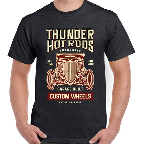 

donner rods herren t-shirt klassisches auto enthusiast garage od t-shirt casual short sleeve for men clothing summer