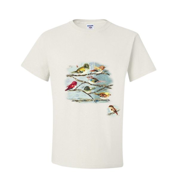 

2019 new fashion tee shirt casual beautiful thing colourful birds pretty t-shirt