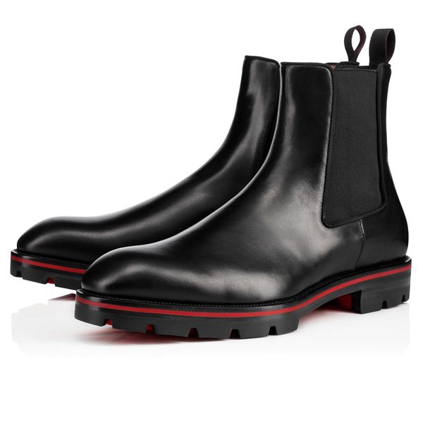 

new fashion superstar luxury designer chunky heel autumn winter ankle booties west shoes men crepe boots black brown tactical flat boot