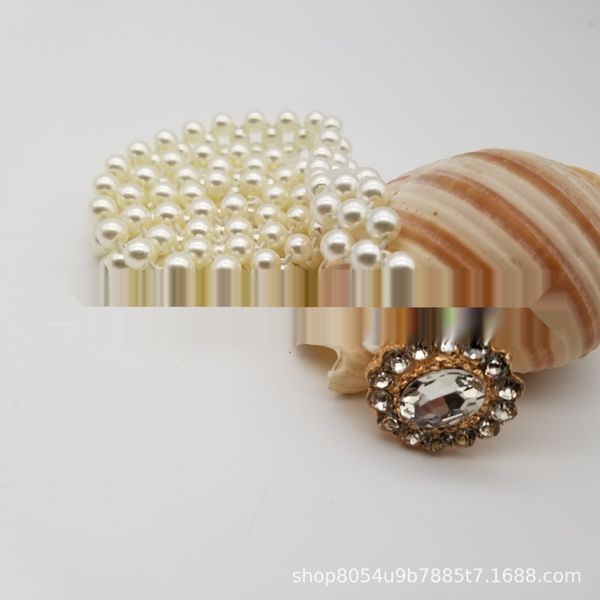 

2020 pearl pearlpearl waist chain women's decorative dress belt fairy wide waist seal simple all-match korean dress internet celebrity, Black;brown