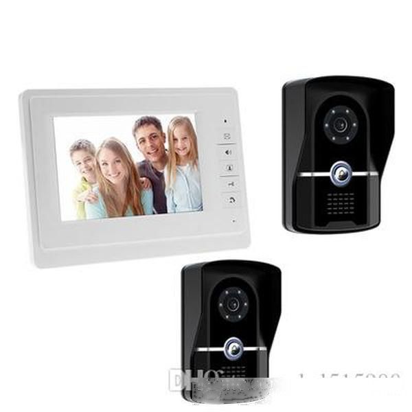 

7 inch tft color video intercom doorbell kit infrared camera access control monitor walkie-talkie video intercom system