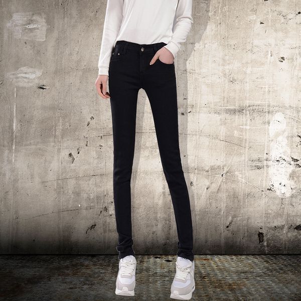 

women's jeans 2021 style slim skinny pants mid-waist pencil super stretchy fashion clothes ankle-length, Blue