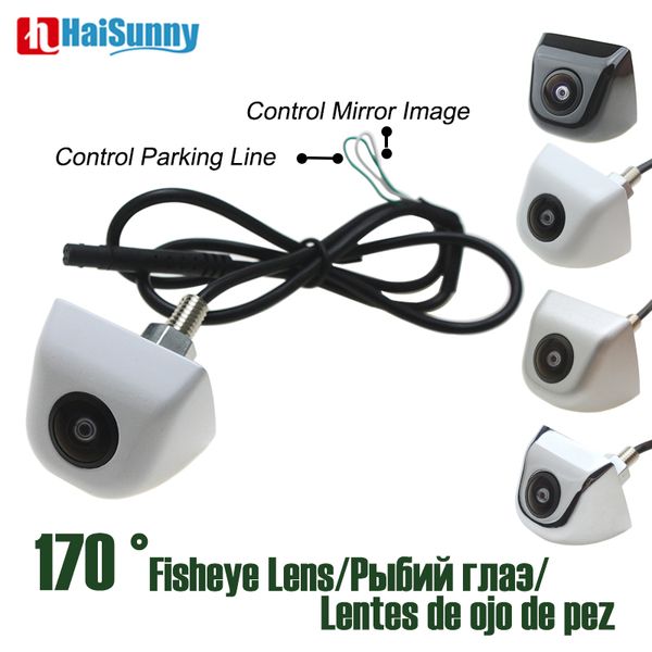 

waterproof car fisheye lens full hd ccd sony cctv backup rear camera 170 degree no parking line starlight night vision