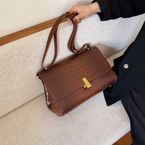 

shoulder bags for women 2020 luxury handbags women bags fashion brand crocodile pattern shoulder messenger handbags