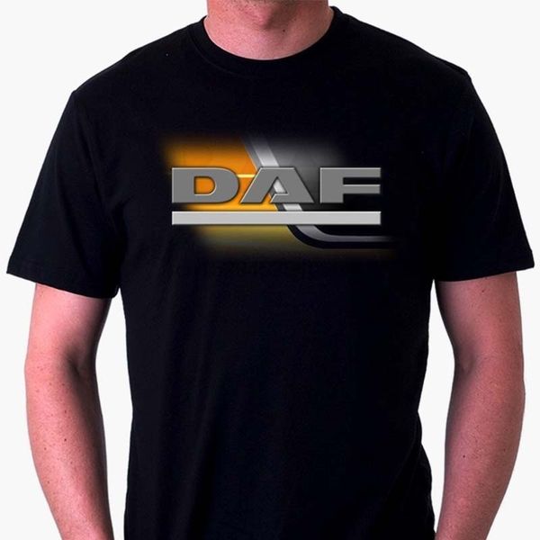 

daf holland truck car auto retro style sport t-shirt mens короткие рукава черный белый tee shirt повседневная футболка топы одежда