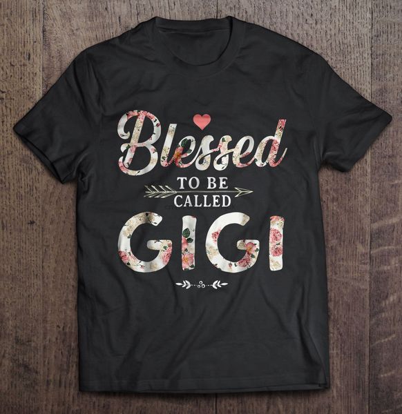 

men t shirt blessed to be called gigi -front version women t-shirt