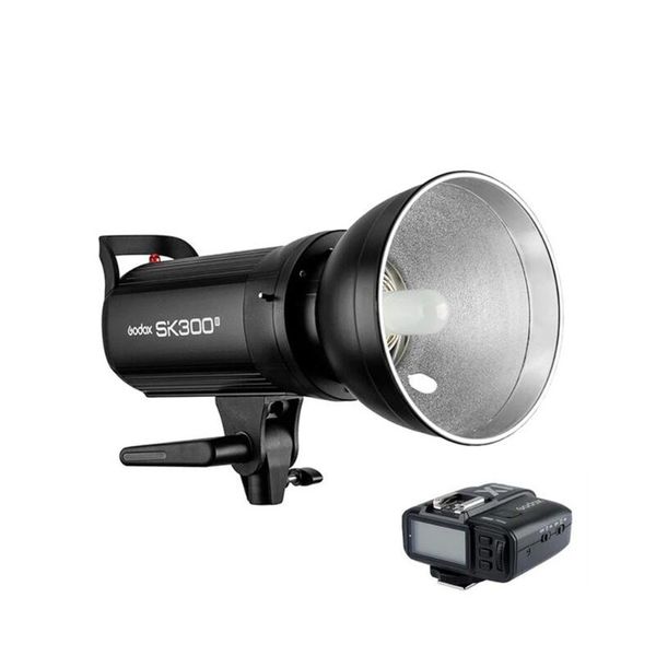 

flash heads godox sk300ii studio strobe 300ws gn58 2.4g wireless x system with x1 transmitter for dslr camera