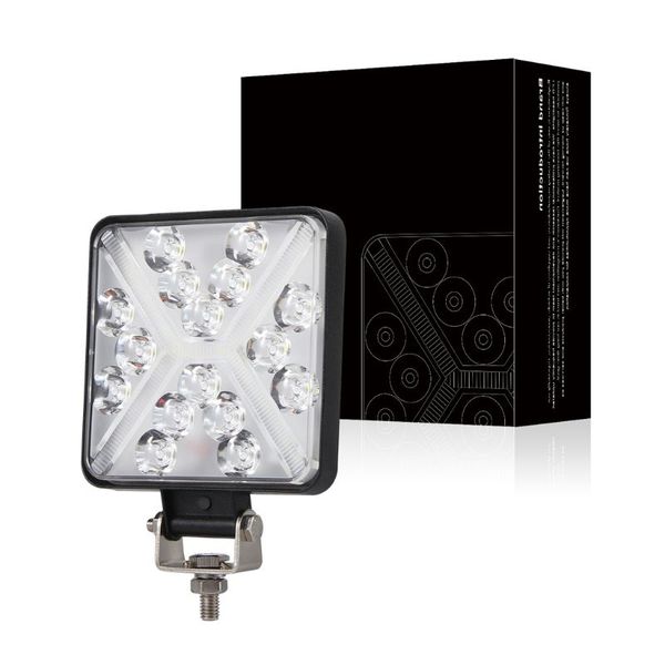 

4 inch 168w led work light bar spot flood beam offroad car driving fog lamp q9qd
