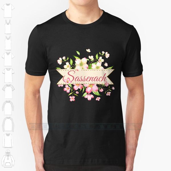 

sassenach flowers custom design print for men women cotton new cool tee t shirt big size 6xl outlander love scottish