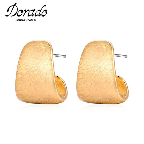 

dorado small drop earring for woman warm gold color geometric statement zinc alloy fational charm brincos 2020 for ladies gifts, Silver