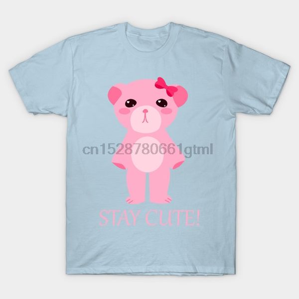 

мужчин с коротким рукавом тенниска stay cute teddy bear stay cute тенниска женщины тенниска