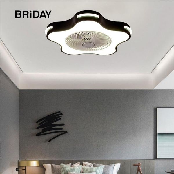 

electric fans smart ceiling fan with lights remote control phone wi-fi app indoor home lighting bedroom decor invisible blades ventilator la