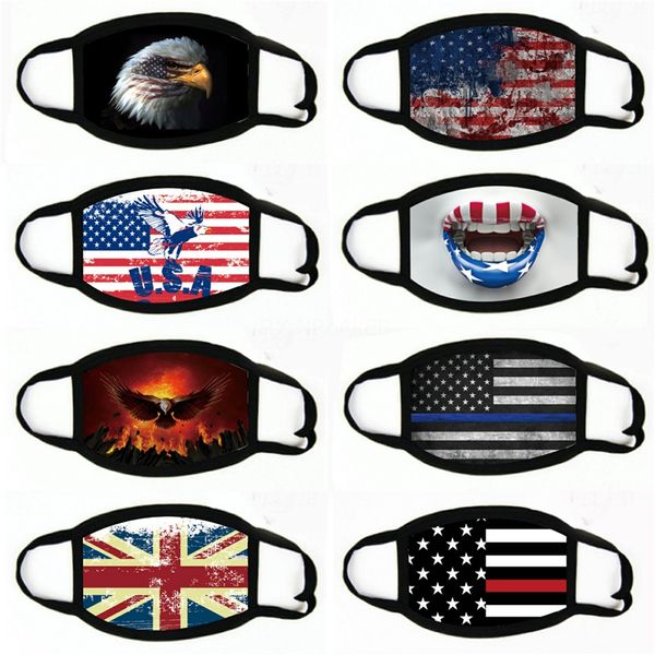 

face mask usa flag magic scarves outdoor sports cycling headband turban headscarf fashion bandanas#714, Black