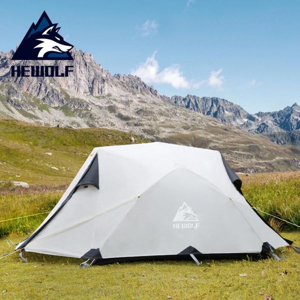 

tents and shelters hewolf outdoor camping equipment four seasons ultralight waterproof aluminum pole double person tent
