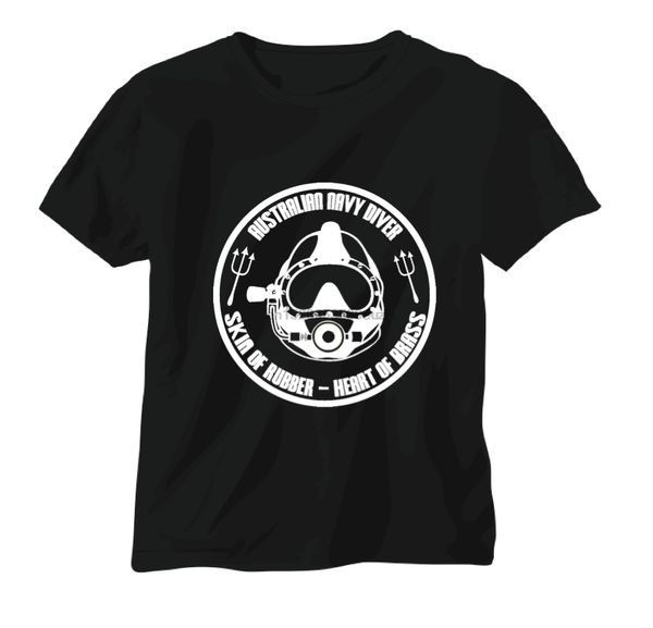 

t shirt navy clearance diver seal special forces helmet eod ran rn(12