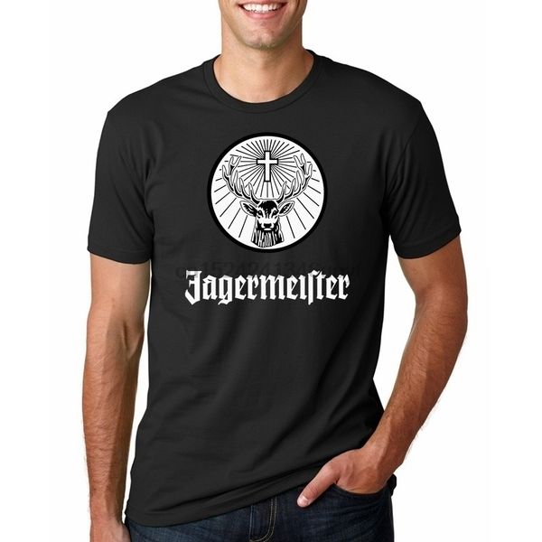 

jagermeister t-shirt alcohol drink logo black printed men