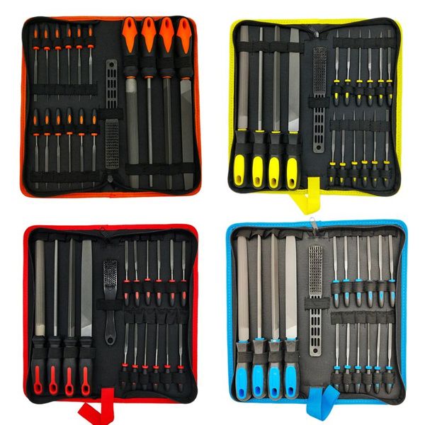 

17pcs file tool set with carry case, grade t12 drop forged alloy steel, precision flariangle/half-round/round