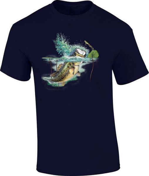 

largemouth lambert bass fish fishing large mouth fisherman tee t shirt t-shirt style round