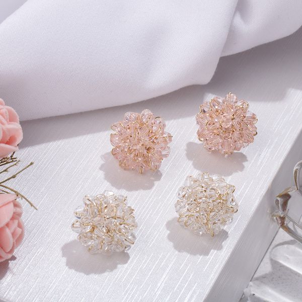 

классический акриловая круглый женщины мотаться серьги корейский кристалл серьги bohemian падения ювелирных изделий, Silver