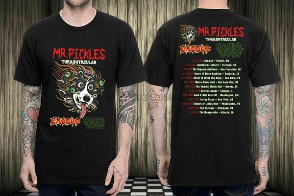 

new mr pickles thrashtacular exodus tour 2018 t shirt usa size em31