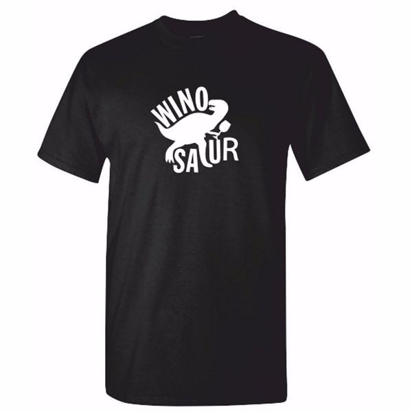 

унисекс winosaur t shirt - смешное вино динозавр - prosecco тенниска mens дама мультфильм тенниска мужчины унисекс новая мода тенниска беспл
