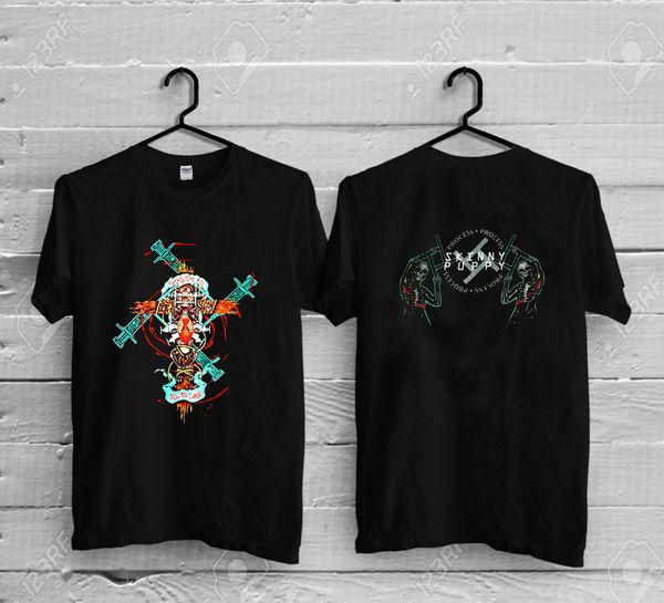 

skinny puppy t shirt 1996 kill to cure new short sleeve 100% cotton man tee