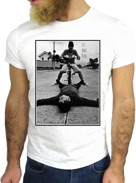 

2019 new fashion design men brand in fashion cotton teeshirt bicycle byke white cool movies printed t shirts cool tee