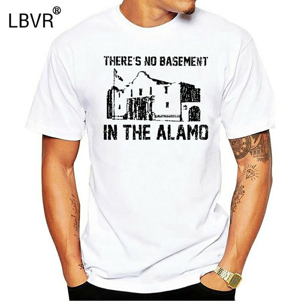 

066 theres no basement in the alamo mens t-shirt funny movie texas 80s vintage