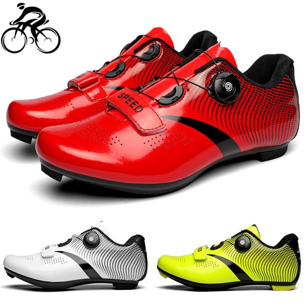 

self-locking road cycling shoes men mtb women mountain bike shoe ultralight bicycle sneakers professional breathable shoes, Black